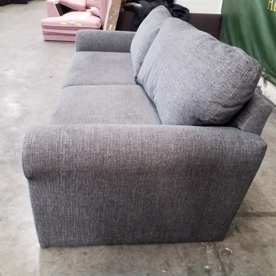 QUALITY DESIGNER BAILEY 3 SEATER SOFA - CHARCOAL FABRIC  