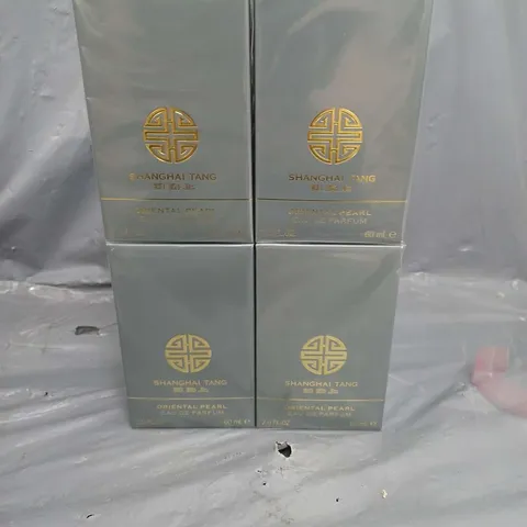 LOT OF FOUR SEALED SHANGHAI TANG ORIENTAL PEARL EAU DE PARFUM 60ML