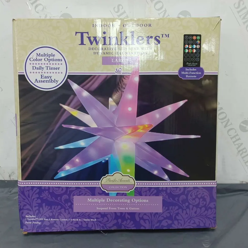 BOXED PACIFIC ACCENTS STAR BURST LIGHT