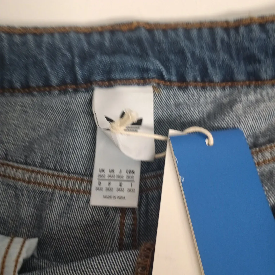 ADIDAS BLUE DENIM JEANS WITH SIDE STRIPE – MEN’S 28/32
