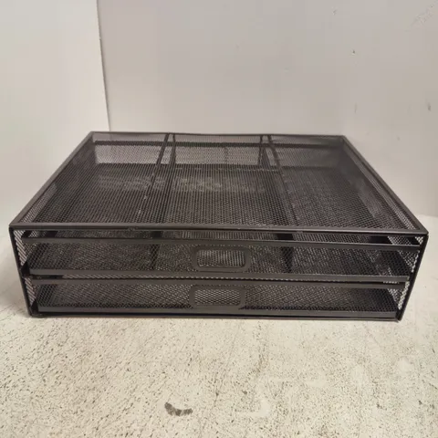 HUANUO MESH MONITOR STAND WITH 2 STORAGE DRAWERS
