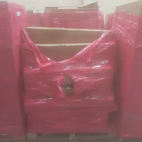 PALLET OF ASSORTED HOUSEHOLD GOODS AND PRODUCTS TO INCLUDE; BABY STROLLER, CEILING LIGHT, BOXED FURNITURE ETC
