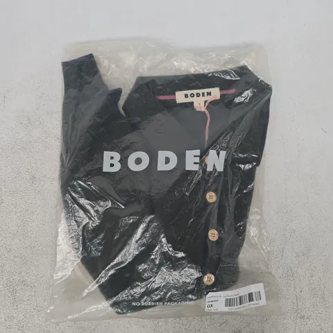 BAGGED BODEN LIZ HENLEY JUMPER IN DARK GREEN SIZE MEDIUM