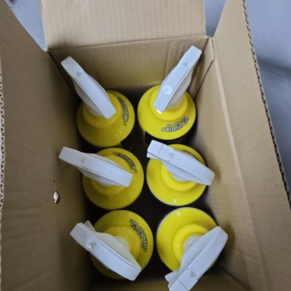 CARPLAN DEMON CLEAN MULTI-PURPOSE CLEANER – PACK OF 6 YELLOW SPRAY BOTTLES