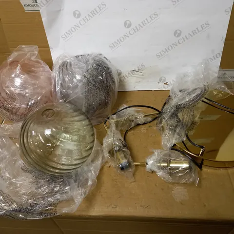 PALM HOUSE 3 LIGHT CLUSTER PENDANT 