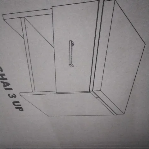 BOXED SHANGHAI 3 UP 1 DRAWER BEDSIDE TABLE