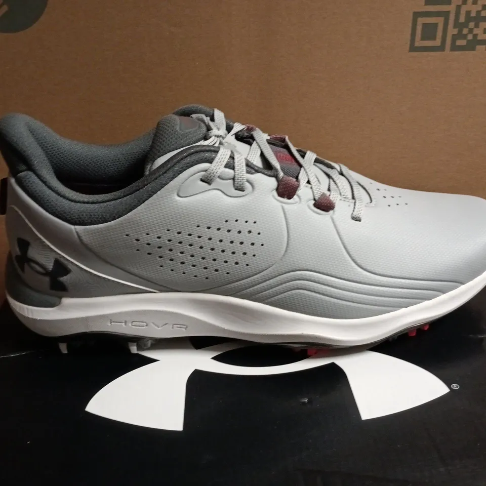 UNDER ARMOUR UA DRIVE PRO WIDE GOLF SHOES – GREY, UK 10 (US 11, EU 45) – MEN'S