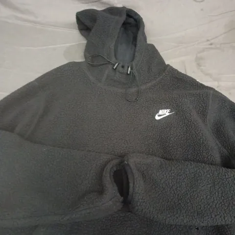 NIKE BLACK FLEECE HOODIE, SIZE M