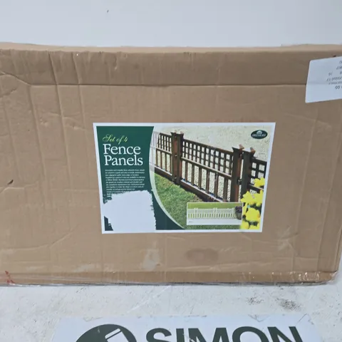 GARDEN FENCE PANELS – SET OF 4