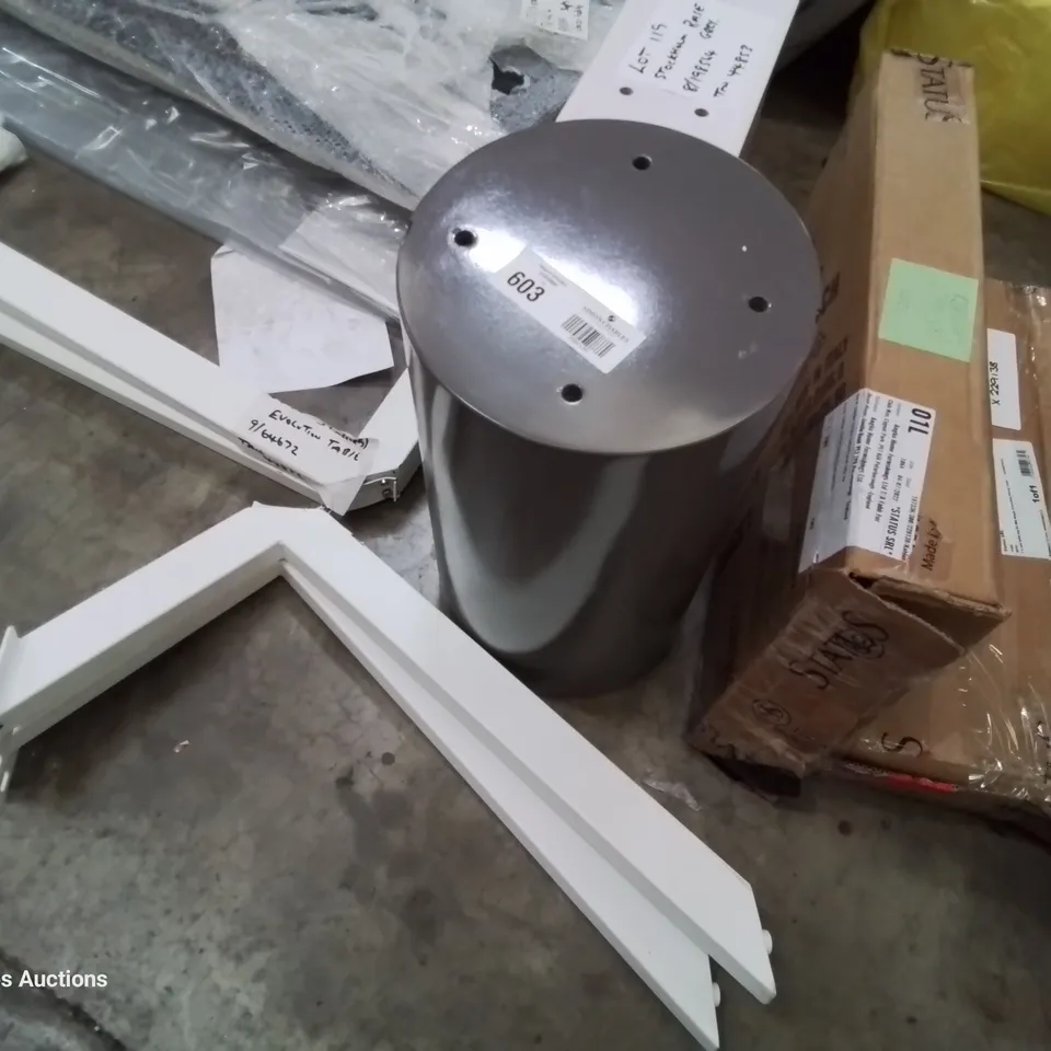 FOUR ASSORTED TABLE LEGS/PEDESTALS