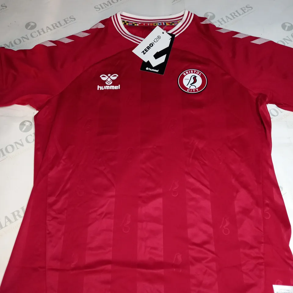 JUNIOR BRISTOL CITY FC HOME SHIRT SIZE Y2XL