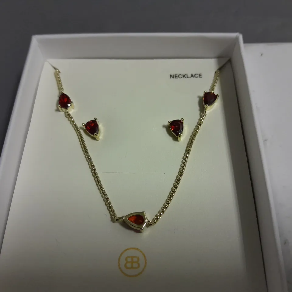 BOXED BUCKLEY LONDON NECKLACE AND EARRINGS SET