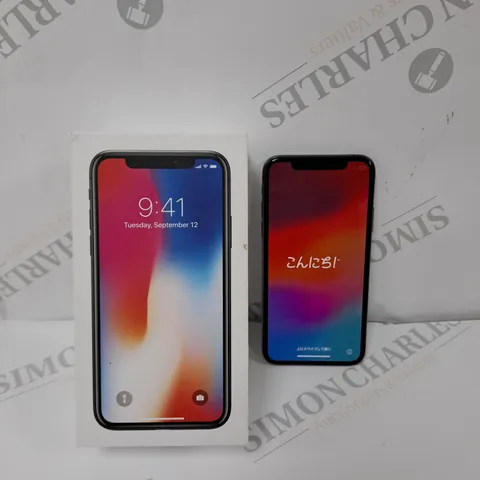 BOXED APPLE IPHONE X IN BLACK