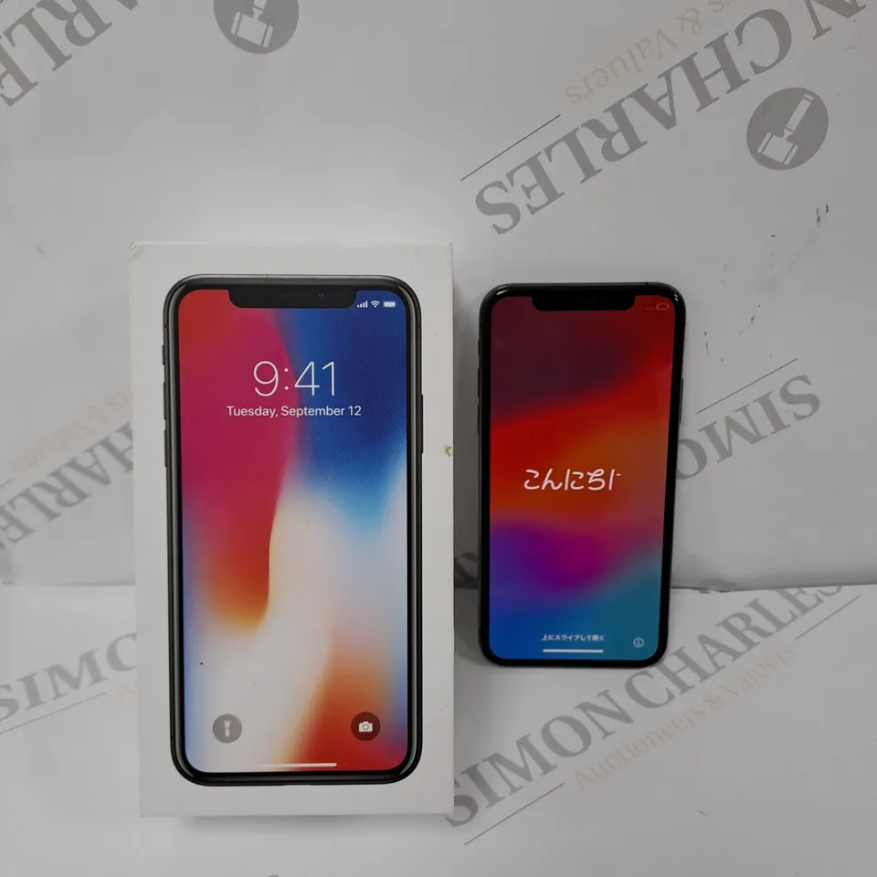 BOXED APPLE IPHONE X IN BLACK