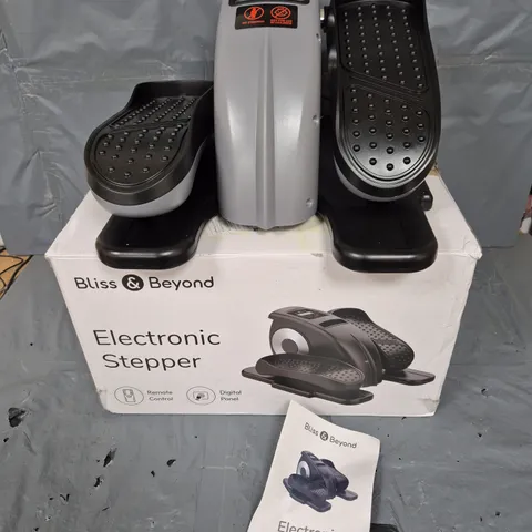 BOXED BLISS & BEYOND ELECTRONIC STEPPER IN GREY