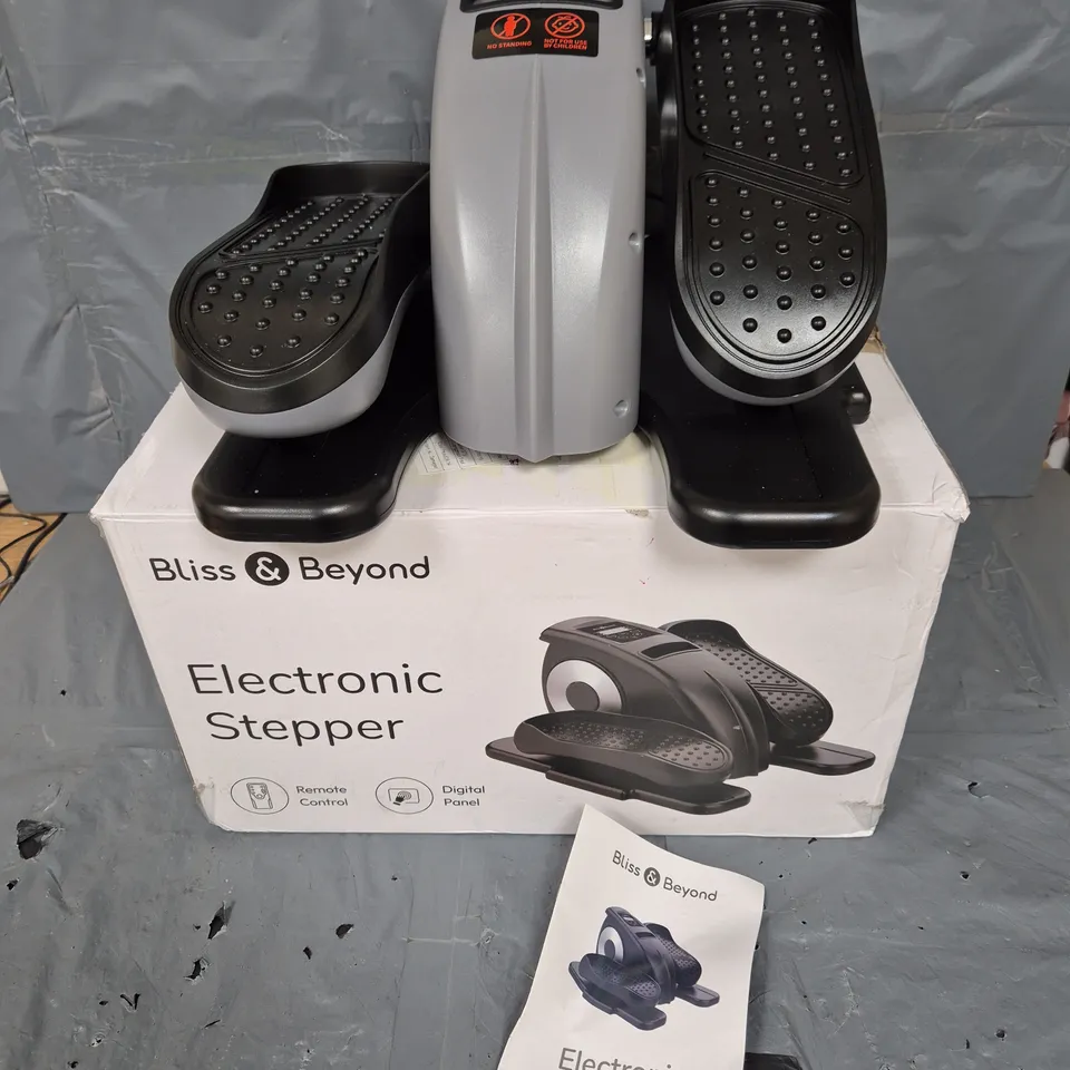 BOXED BLISS & BEYOND ELECTRONIC STEPPER IN GREY