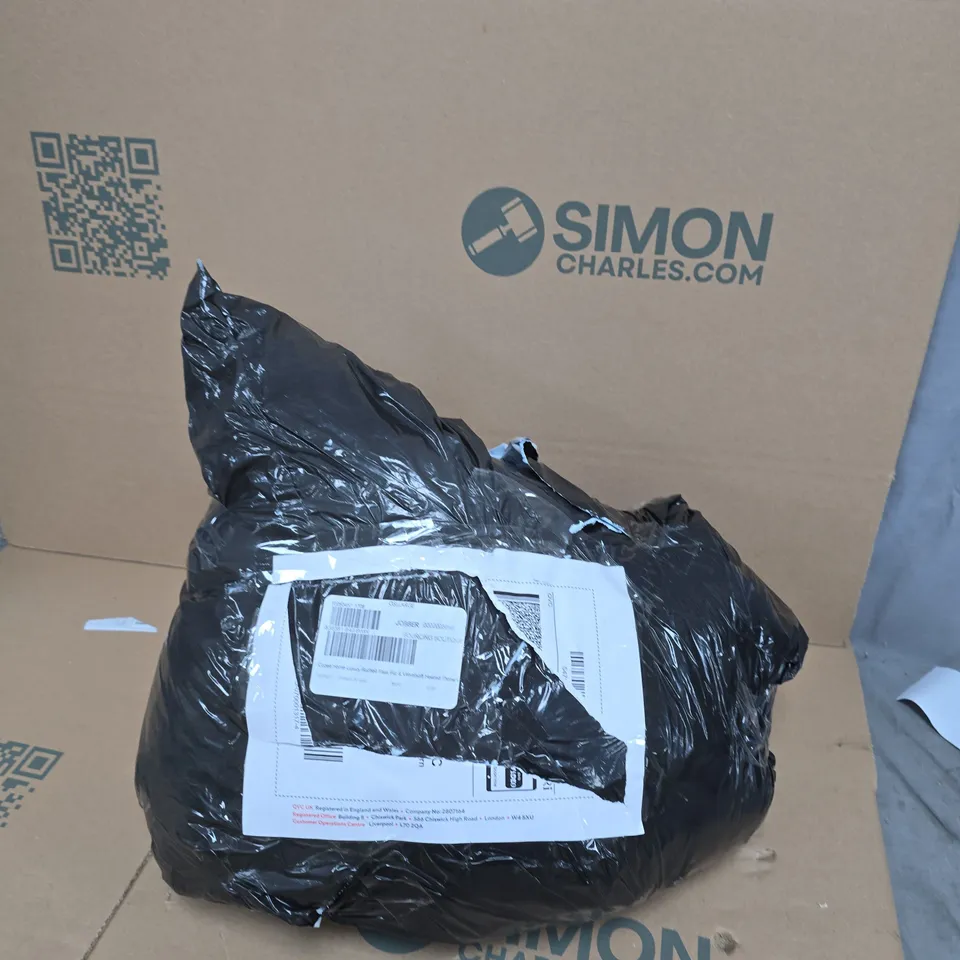 COZEE HOME LUXURY RUCHED FAUX FUR AND VELVETSOFT HEATED THROW TAUPE OMBRE