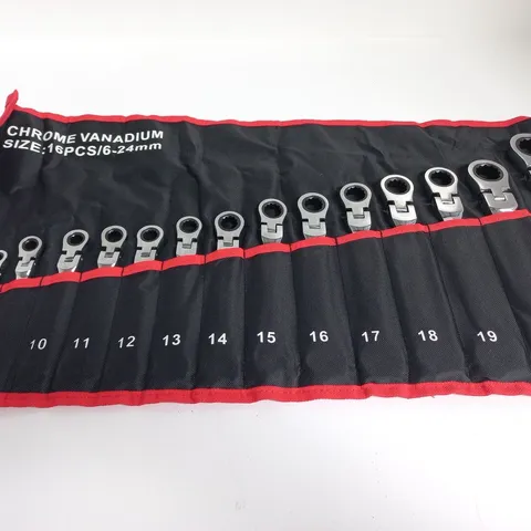 CHROME VANADIUM 16PC RING SPANNER SET