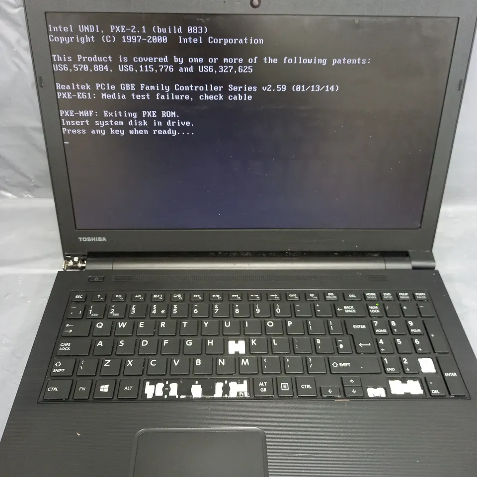 TOSHIBA SATELLITE PRO R50-B	15 INCH I3-4005U 1.70GHZ