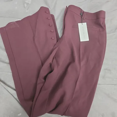 MINT VELVET BURGUNDY BOOTCUT TROUSERS - UK 16R