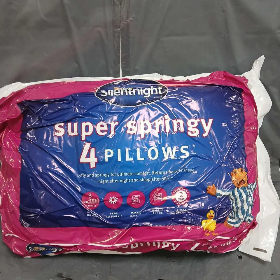 SILENT NIGHT SUPER SPRINGY 4 PACK PILLOWS