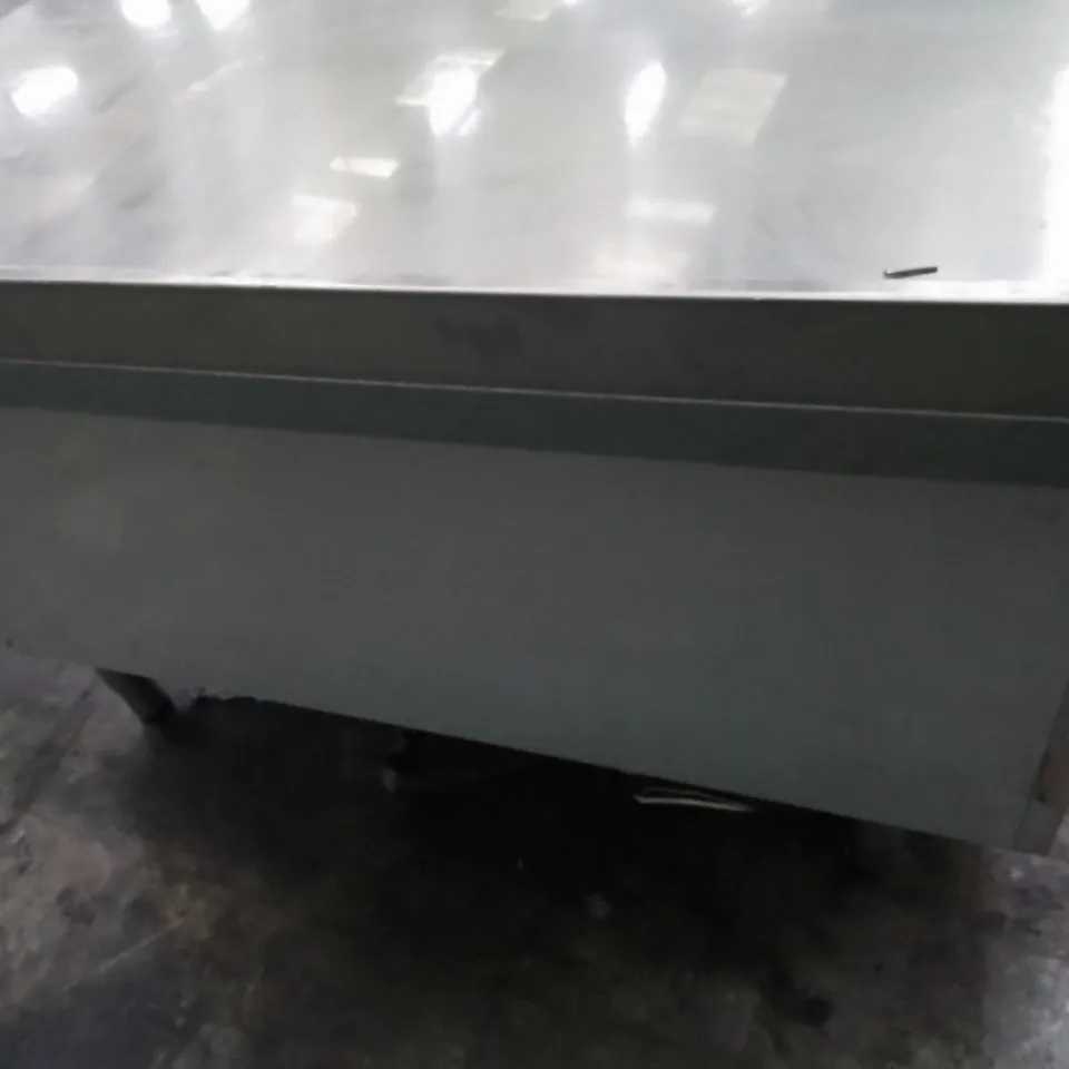 COMMERCIAL FOOD PREP STATION WITH UNDER COUNTER CABINETS 