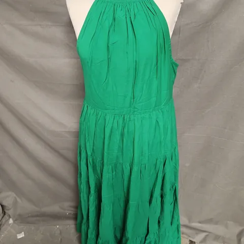 NOBODY'S CHILD EILEEN MIDI DRESS IN GREEN SIZE 12