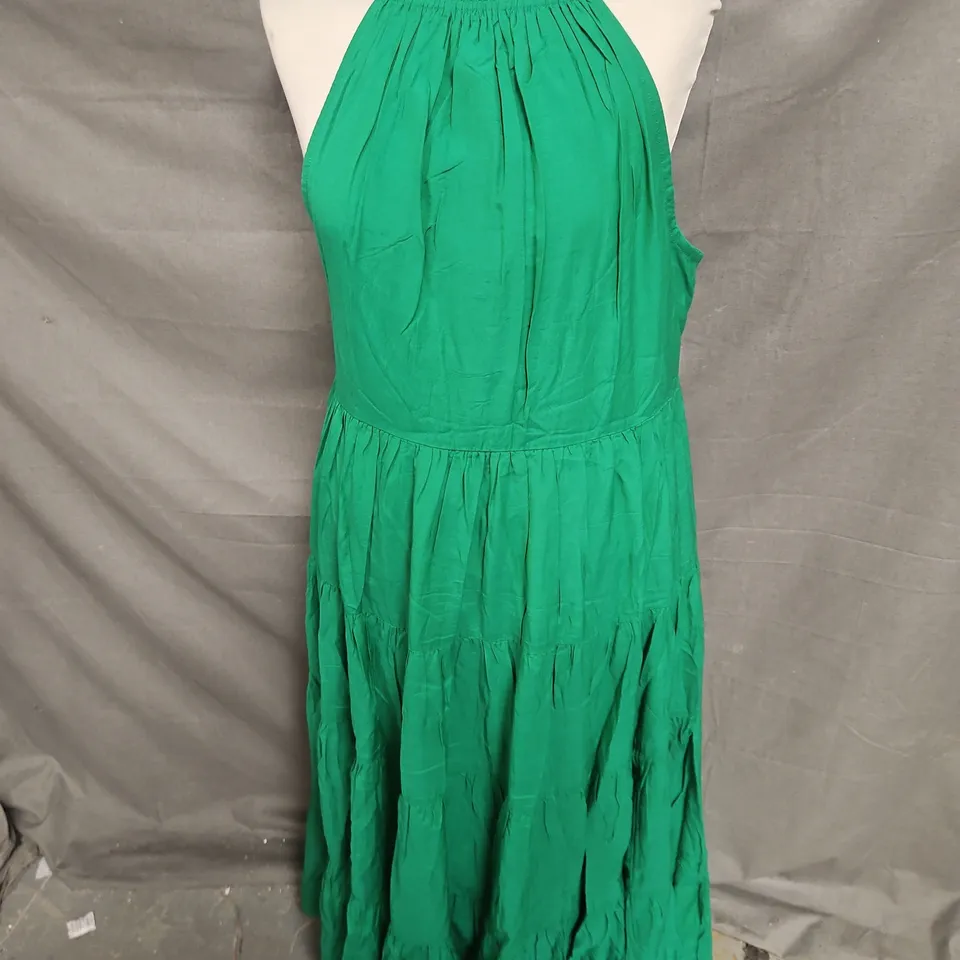 NOBODY'S CHILD EILEEN MIDI DRESS IN GREEN SIZE 12