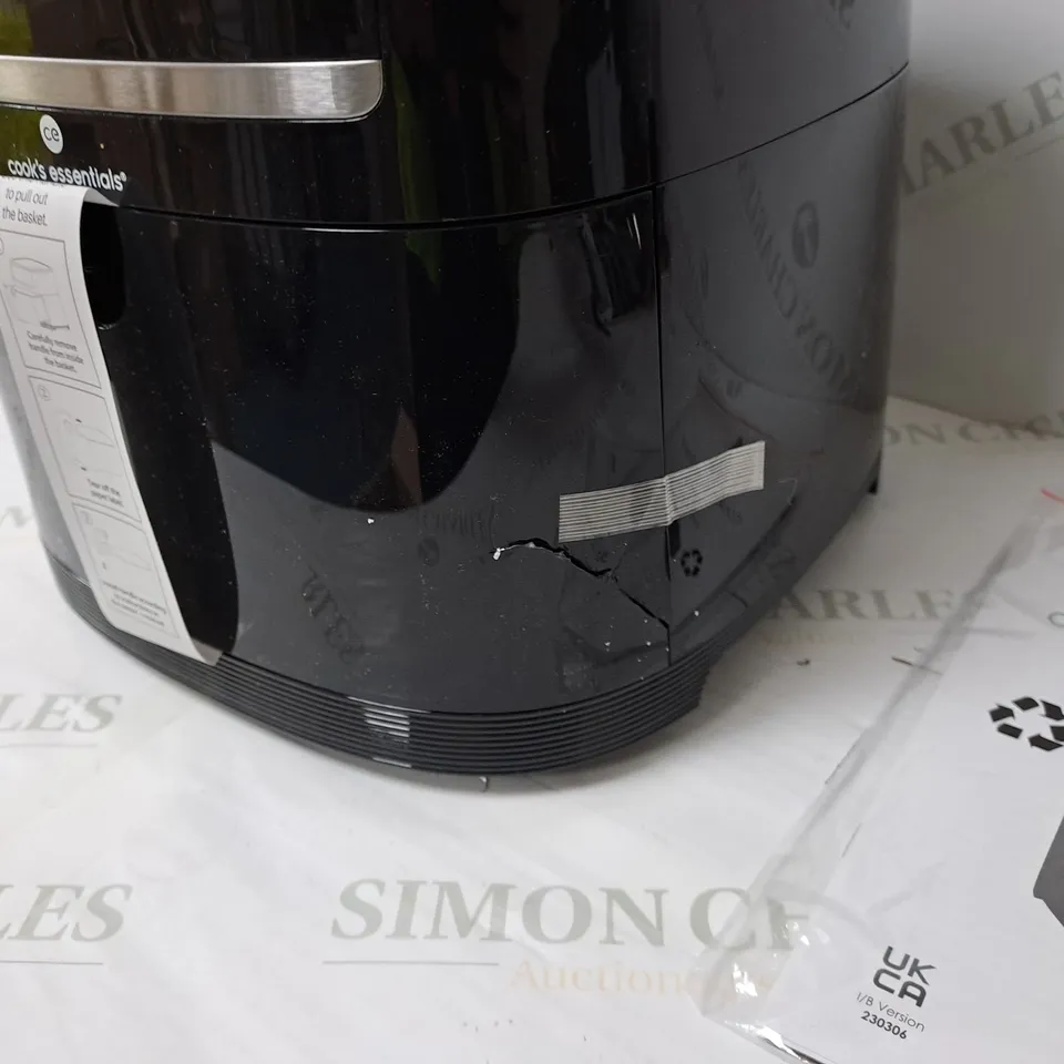 BOXED COOK'S ESSENTIALS 4L AIR FRYER IN BLACK