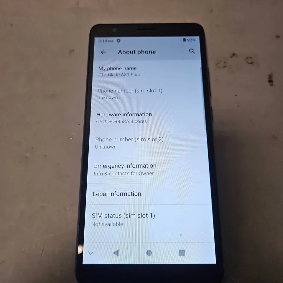 ZTE BLADE A31 PLUS