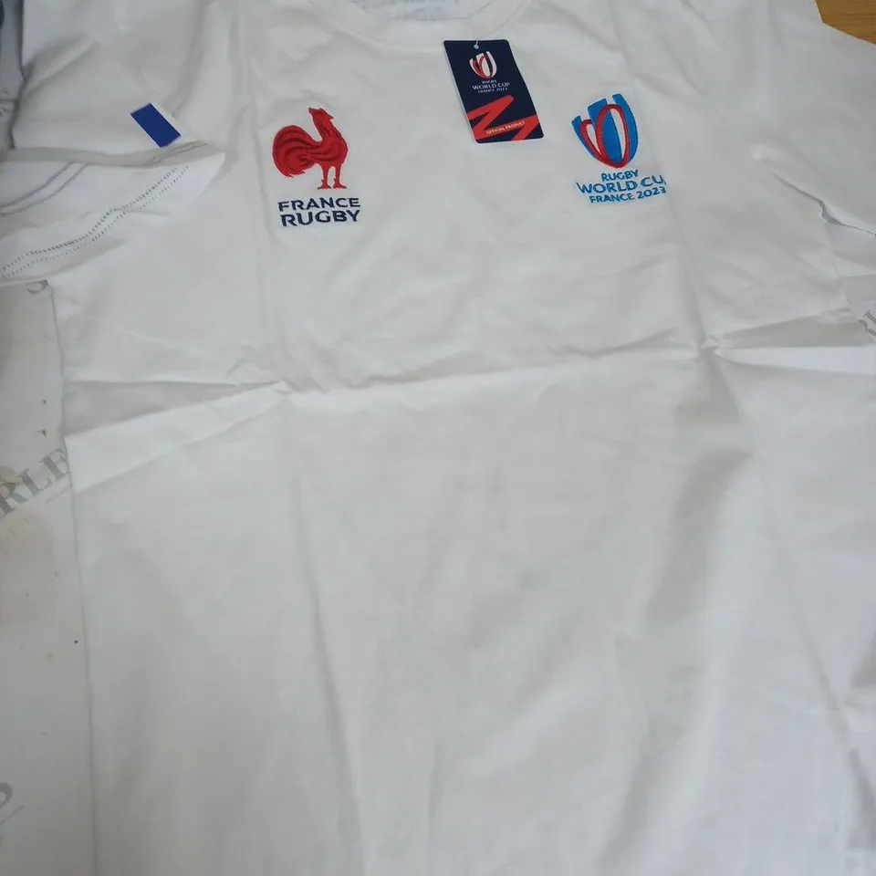 RUGBY WORLD CUP FRANCE 2023 COTTON T-SHIRT - UK SIZE MEDIUM