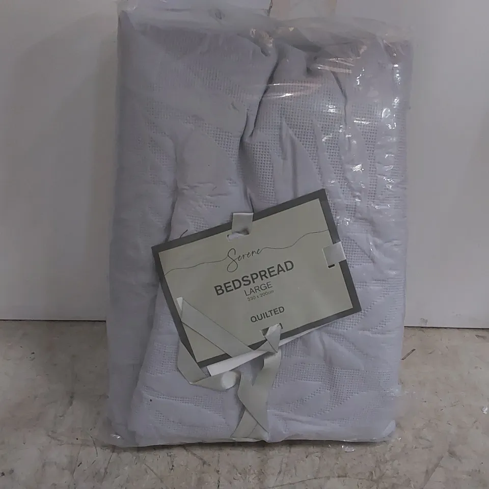 BAGGED ZARAGOZA PINSONIC LARGE QUILTED BEDSPREAD // 230 X 200CM (1 ITEM)