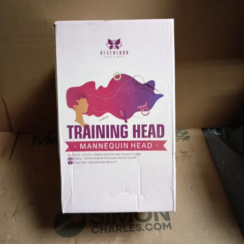 NEVERLAND TRAINING HEAD MANNEQUIN HEAD FOR BEAUTY & WIG PRACTICE – BOXED