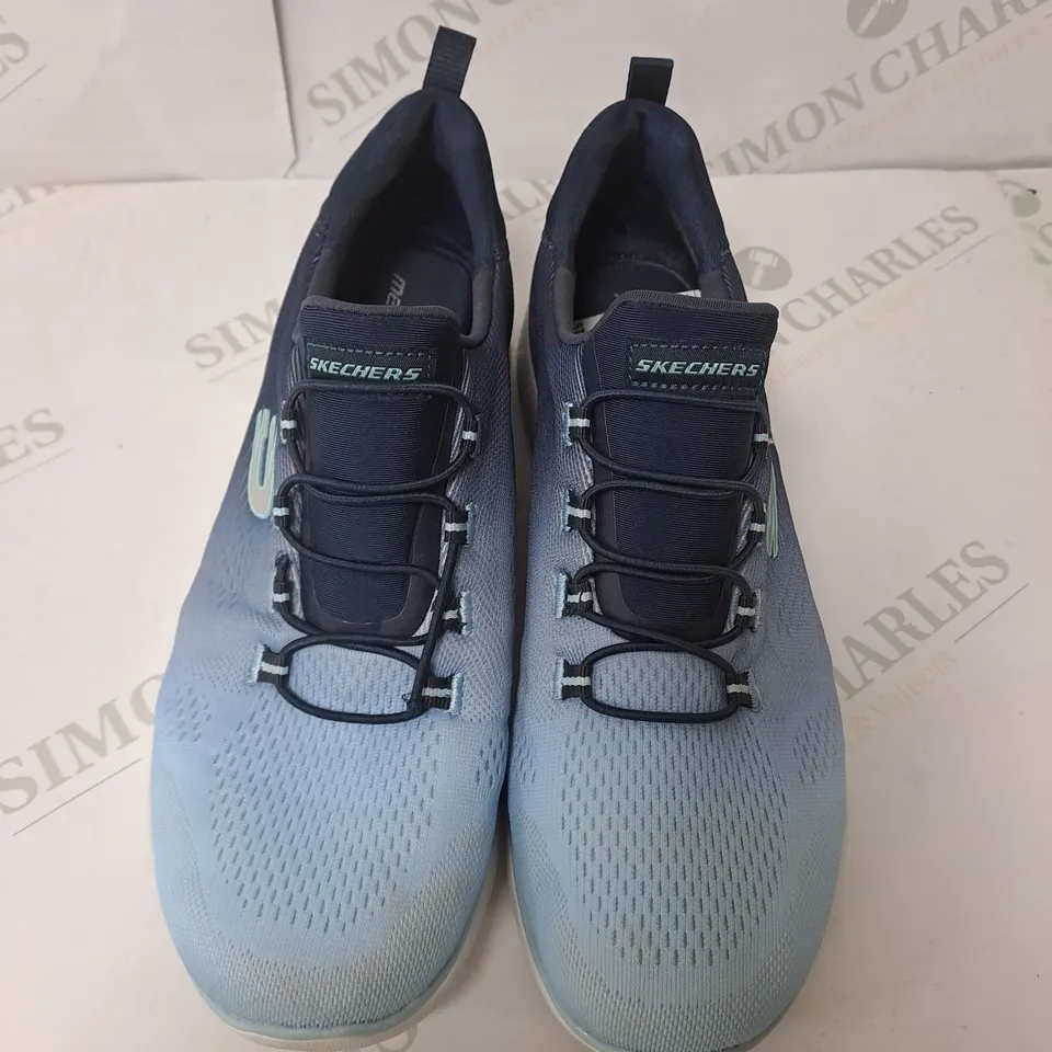 SKECHERS NAVY BLUE COMFY TRAINERS SIZE 6
