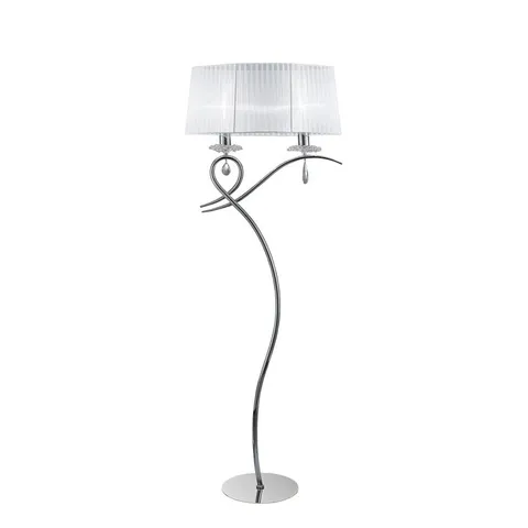 BOXED CHROME 165CM FLOOR LAMP