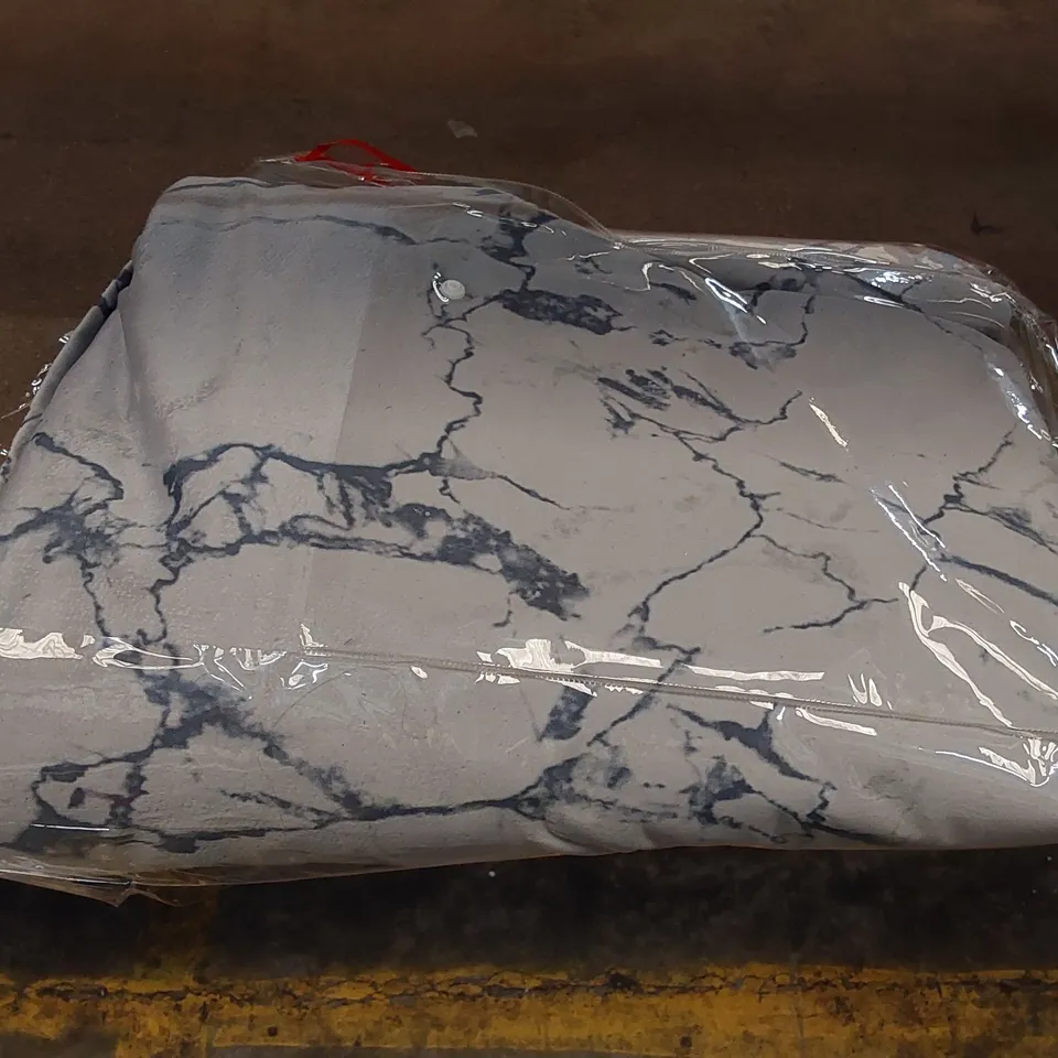 BAGGED ODELE VELVET ROOM DARKENING PENCIL PLEAT CURTAINS - SILVER, SET OF 2 // 90 X 72" (1 ITEM)