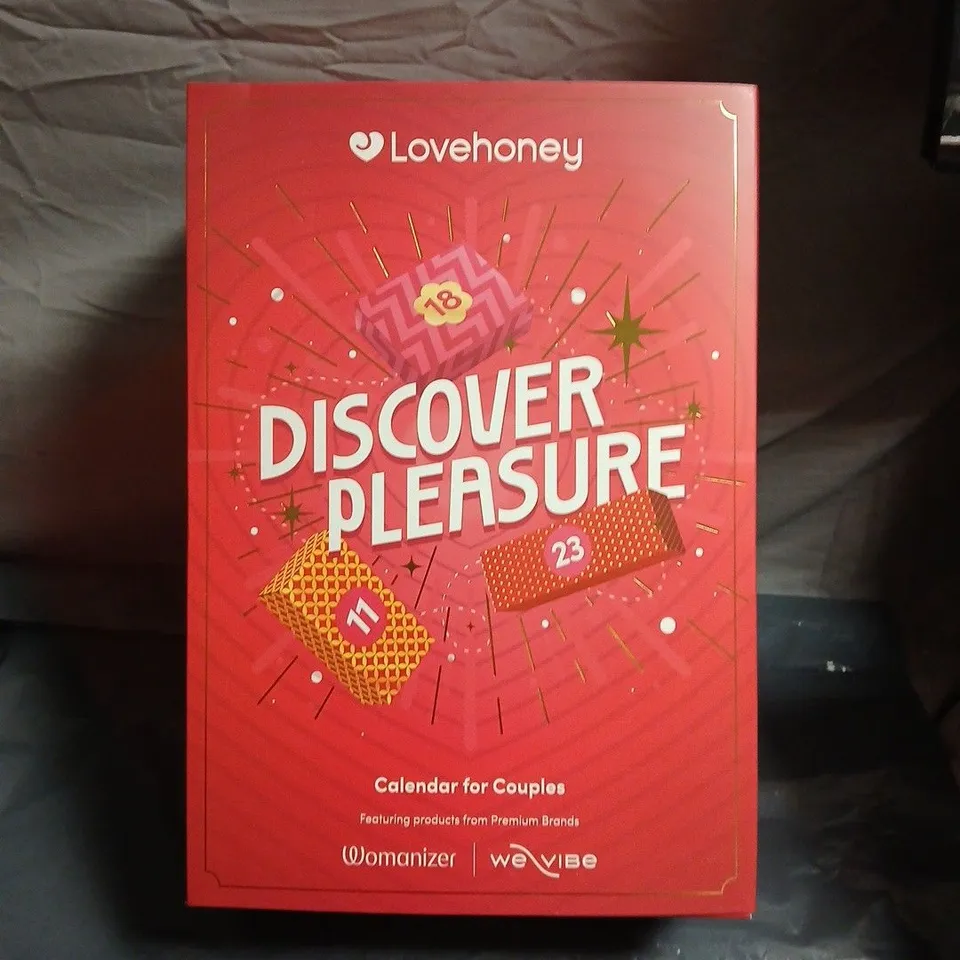 LOVEHONEY DISCOVER PLEASURE CALENDAR FOR COUPLES - INCLUDING WOMANIZER CLASSIC 2 , LOVE HONEY BULLET VIBRATOR AND WE VIBE SYNC LITE 