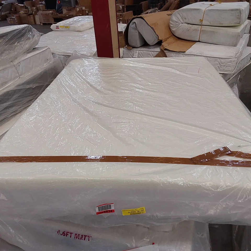 QUALITY BAGGED 20cm LUXURY MEMORY FOAM 4'6" MATTRESS 