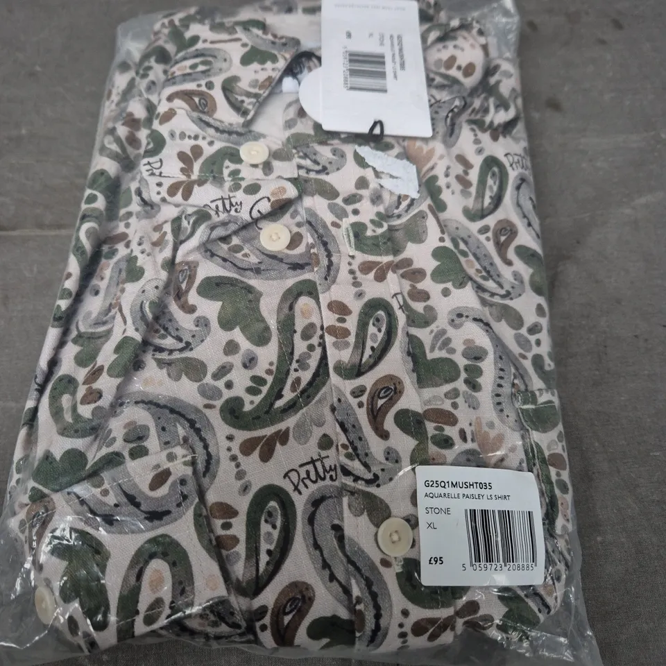 PRETTY GREEN AQUARELLE PAISLEY TOP SIZE XL