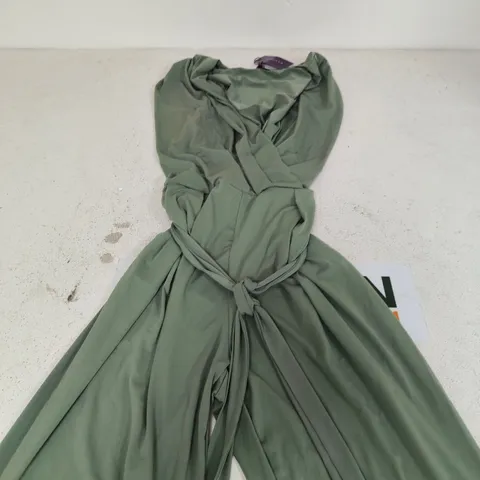 LASCANA BELTED JUMPSUIT JADE SIZE 14