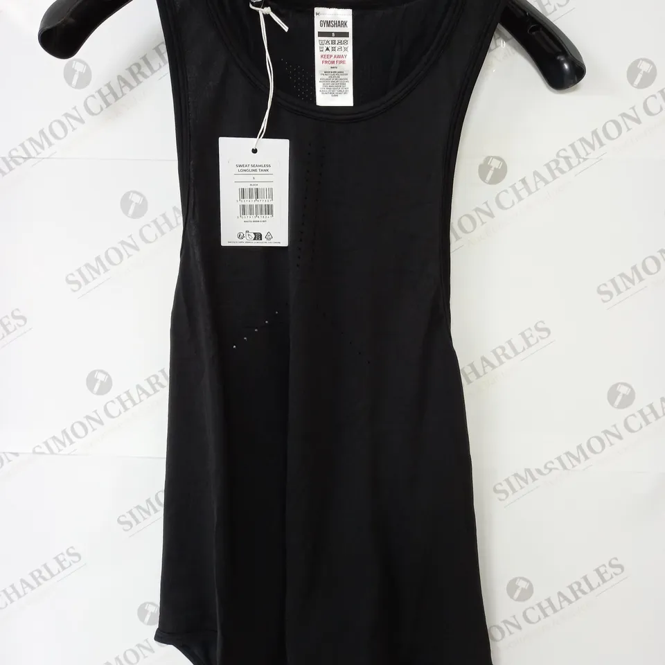 GYMSHARK SWEAT SEAMLESS LONGLINE TANK TOP - S
