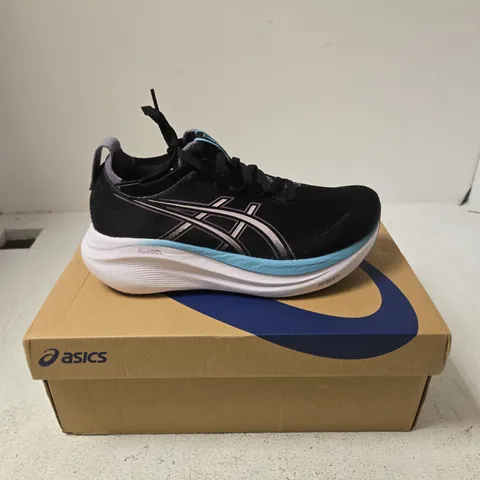 ASICS GEL-NIMBUS 27 WOMEN'S RUNNING SHOES - BLACK/DUSK VIOLET, UK 4.5