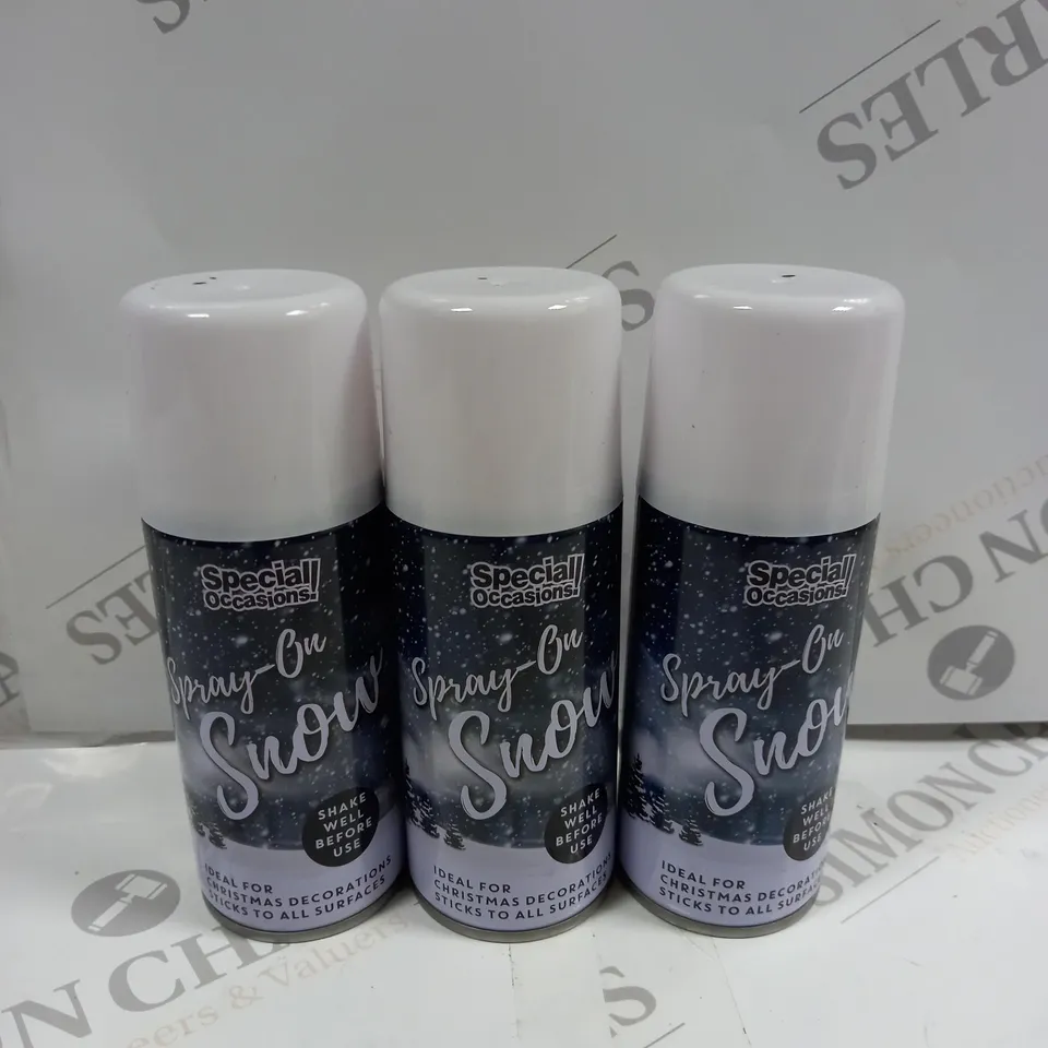 BOX OF APPROXIMATELY 30 BOTTLES OF SPRAY ON SNOW FOR CHRISTMAS - COLLECTION ONLY