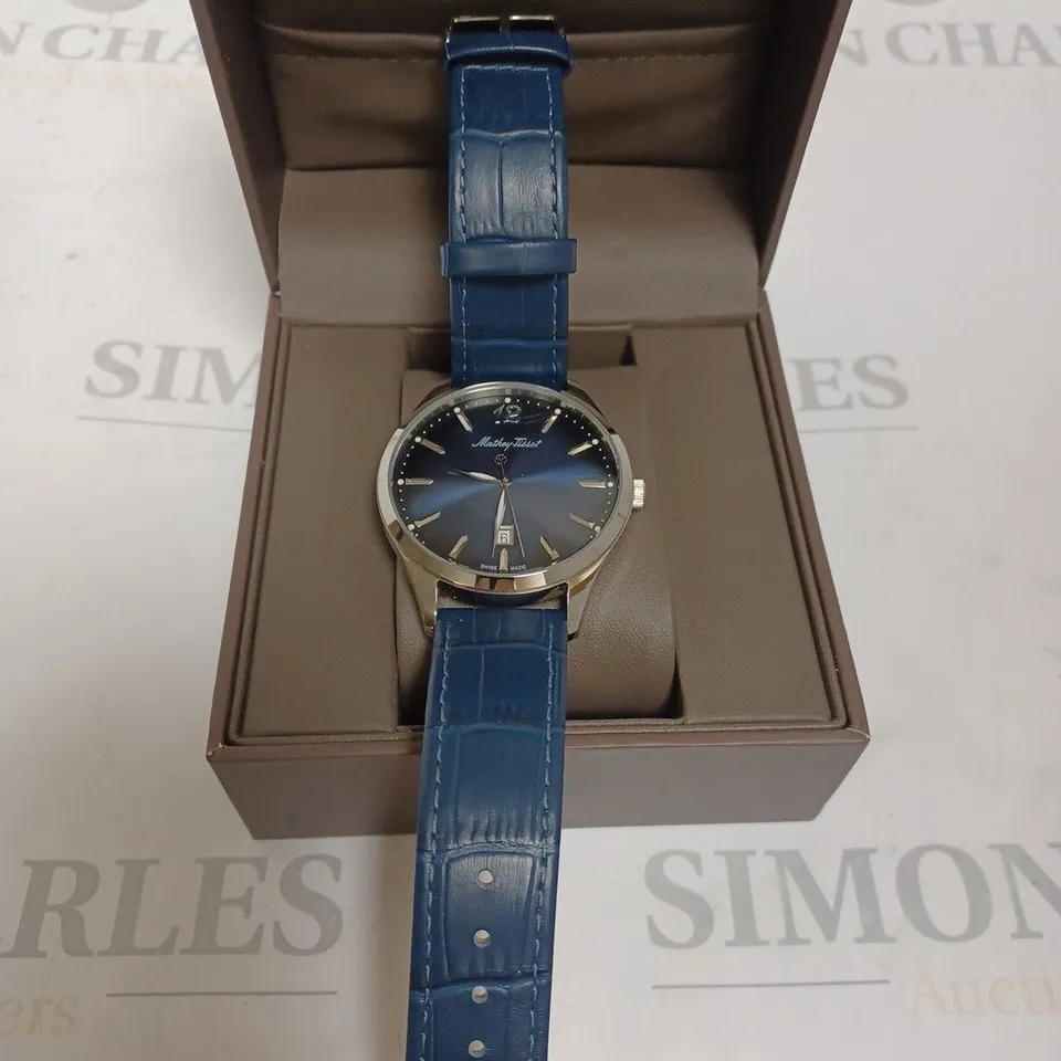 BOXED MATHEY TISSOT GENTS SWISS MADE URBAN WATCH - BLUE