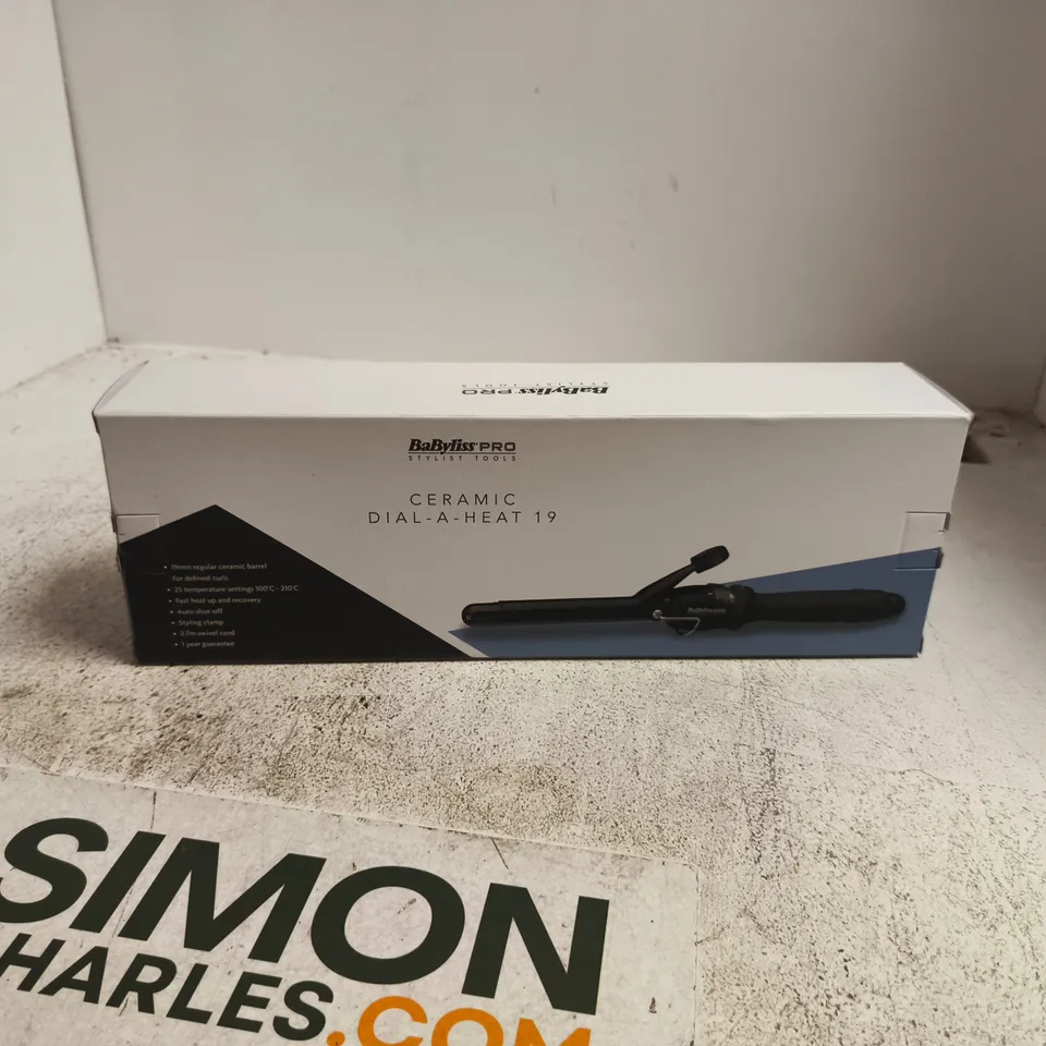 BABYLISS PRO CERAMIC DIAL-A-HEAT 19 HAIR STRAIGHTENER (BOXED)