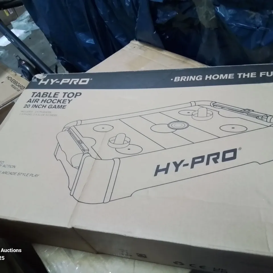 BOXED HY-PRO 20" TABLETOP AIR HOCKEY RRP £24.99