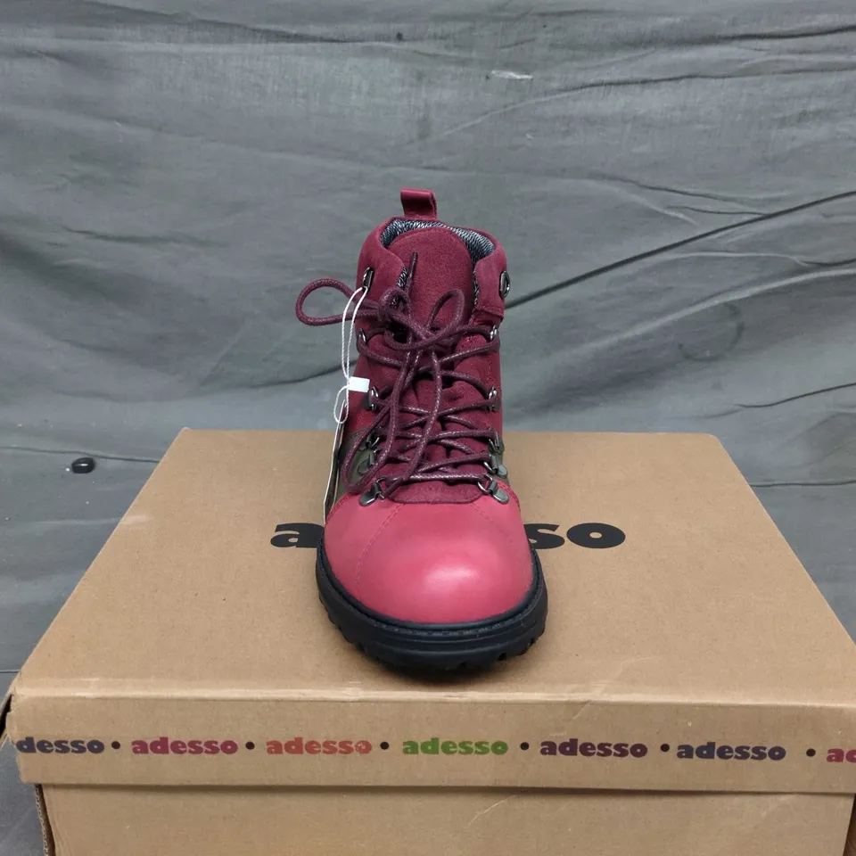 ADESSO WINTER BOOTS – BURGUNDY, WOMEN'S SIZE 5