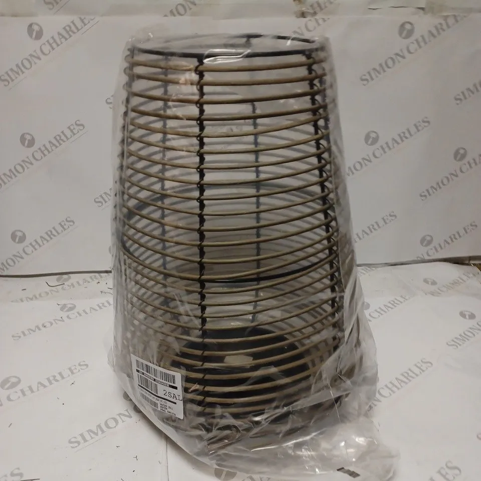 TALL MONACO SOLAR RATTEN LAMP