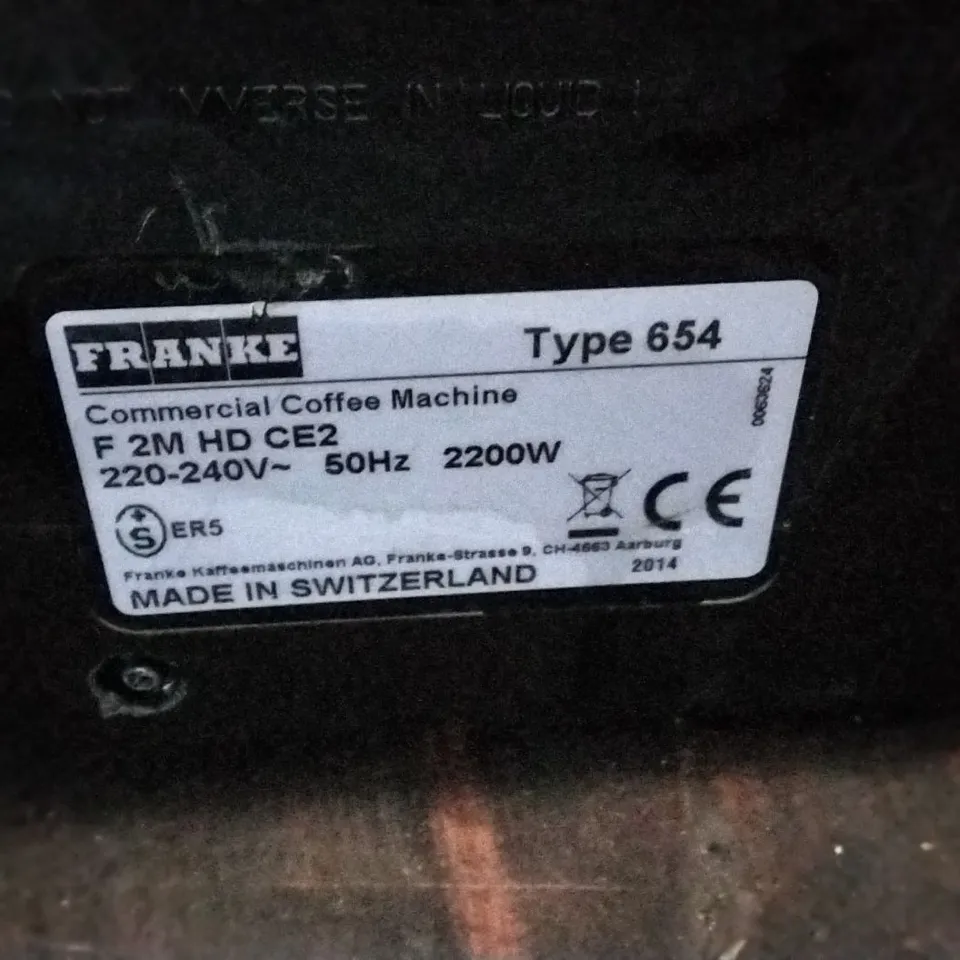 FRANKE FLAIR BEAN TO CUP COMMERCIAL COFFEE MAKER