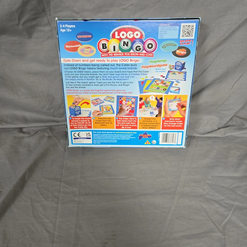 Logo Bingo Board Game – 2–4 Players, Age 12+